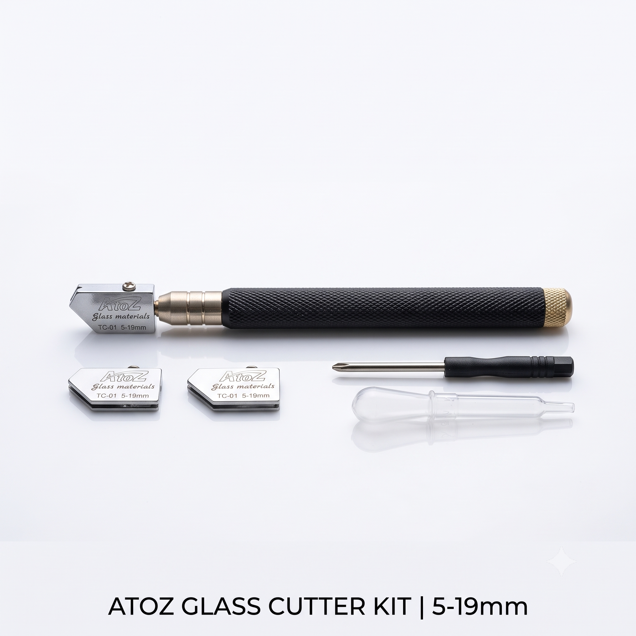 A TO Z GLASS Professional Heavy-Duty Glass Cutter Tool Kit (5–19mm) - Image 4